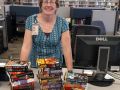 Dobson Ranch Library receiving the books donated as part of the Billboard project Fundraiser on 4/29/2016